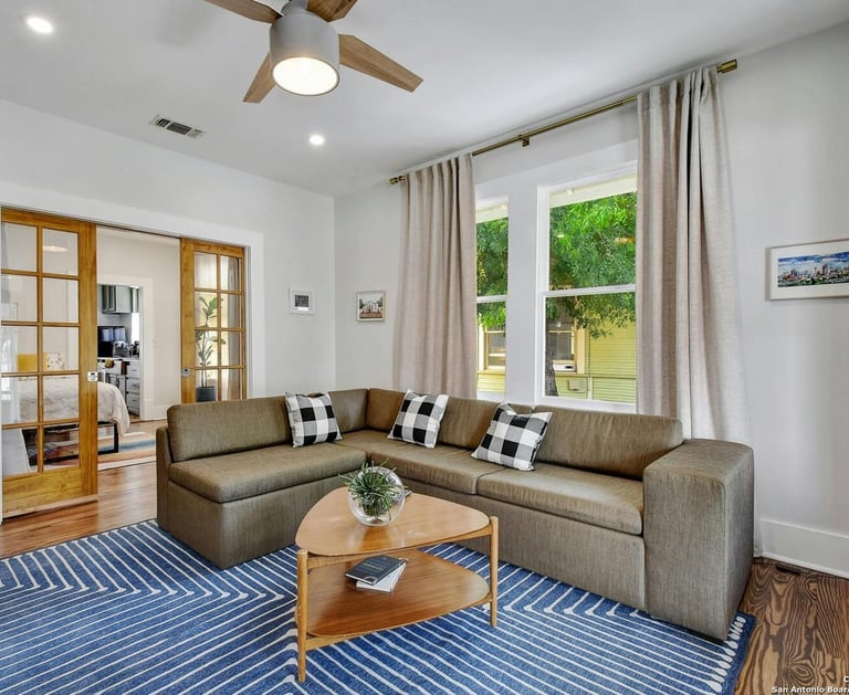 Elegant living space at Yellowstone Stay